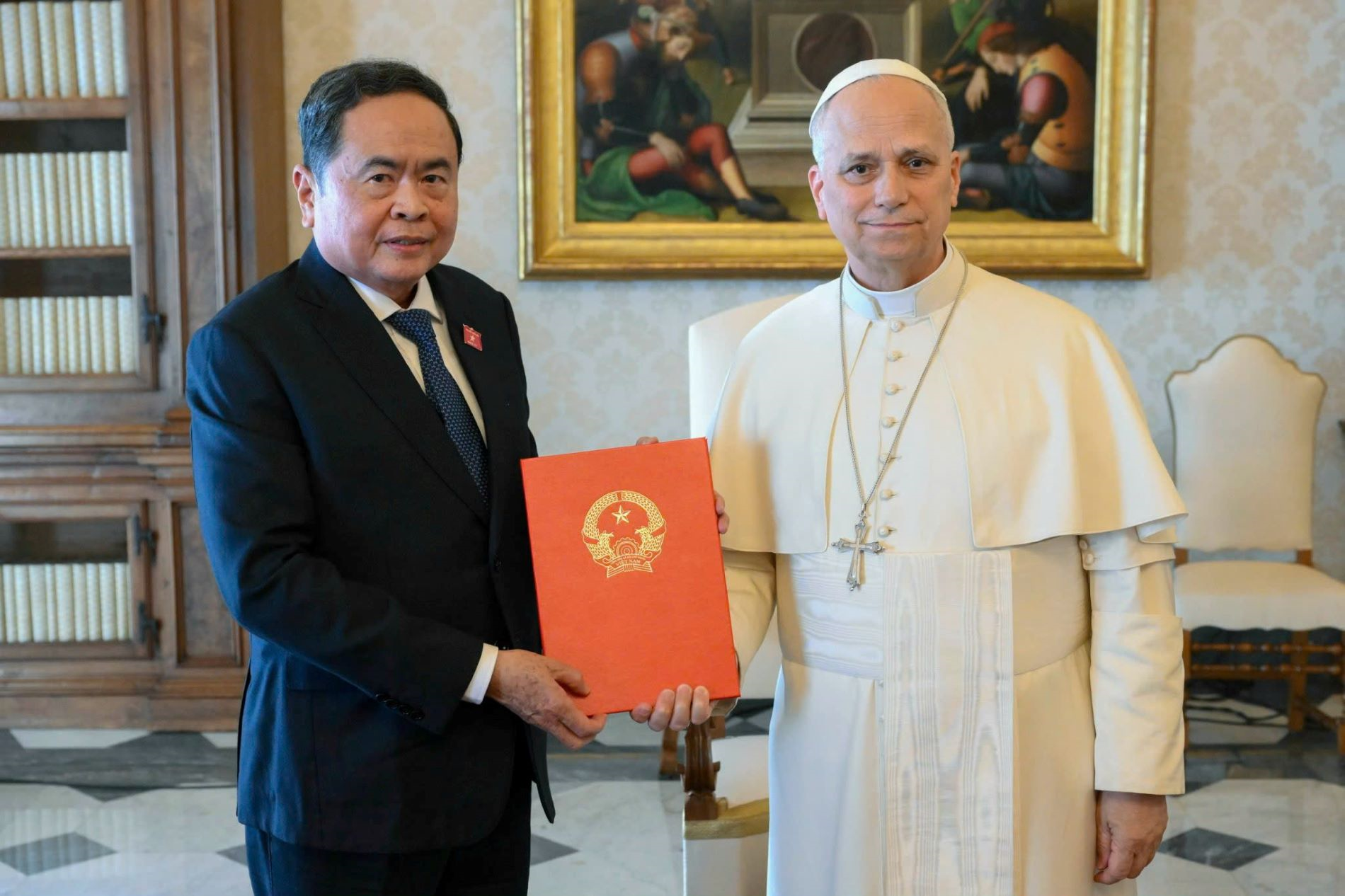 Chủ tịch Quốc hội Trần Thanh Mẫn hội kiến Giáo hoàng Leo XIV